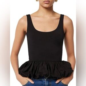 Black Peplum Top